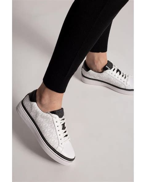 michael kors sneakers white|michael kors white platform sneakers.